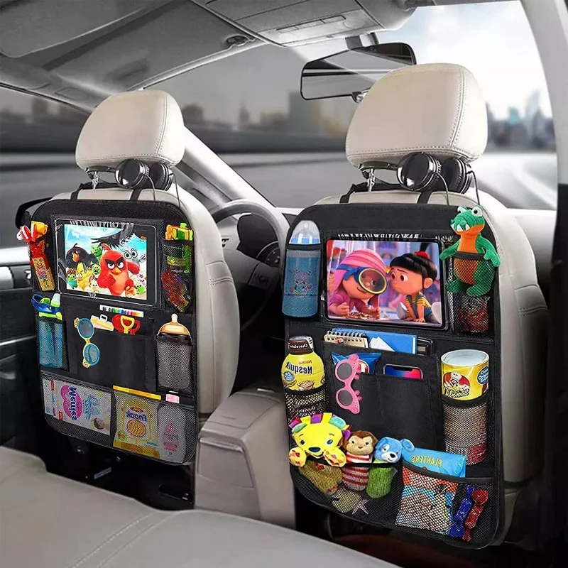 Toddler Tablet Accessories - Car Backseat Organizer with Touch Screen