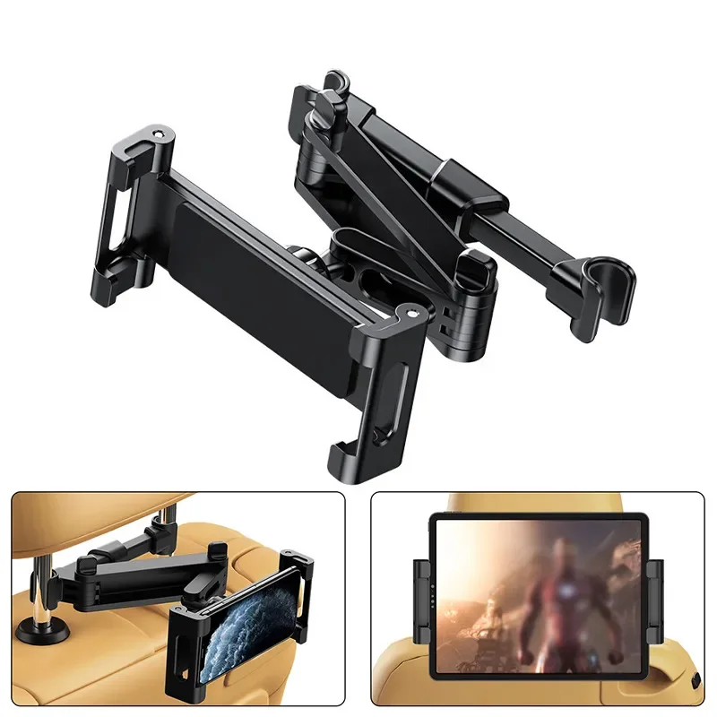 Toddler Tablet Accessories - 360 Degree Rotating Adjustable Car Headrest
