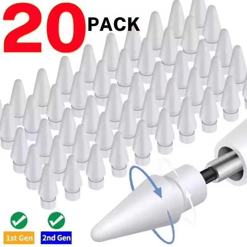 Tablet Stylus Accessories - Replacement Pencil Tips for Apple Pencil