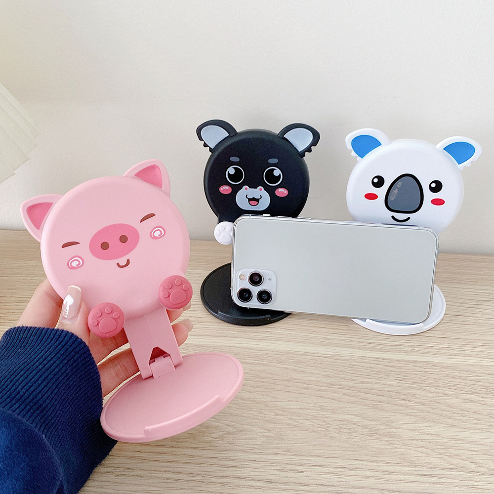 Cute Animal Desktop Phone Stan - Tablet Accessories For Students ulasan dan harga
