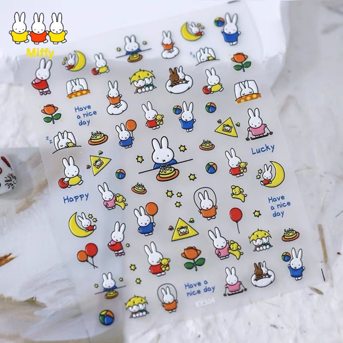 Kawaii Miffy Rabbit Stickers C - Fire Tablet Accessories ulasan dan harga