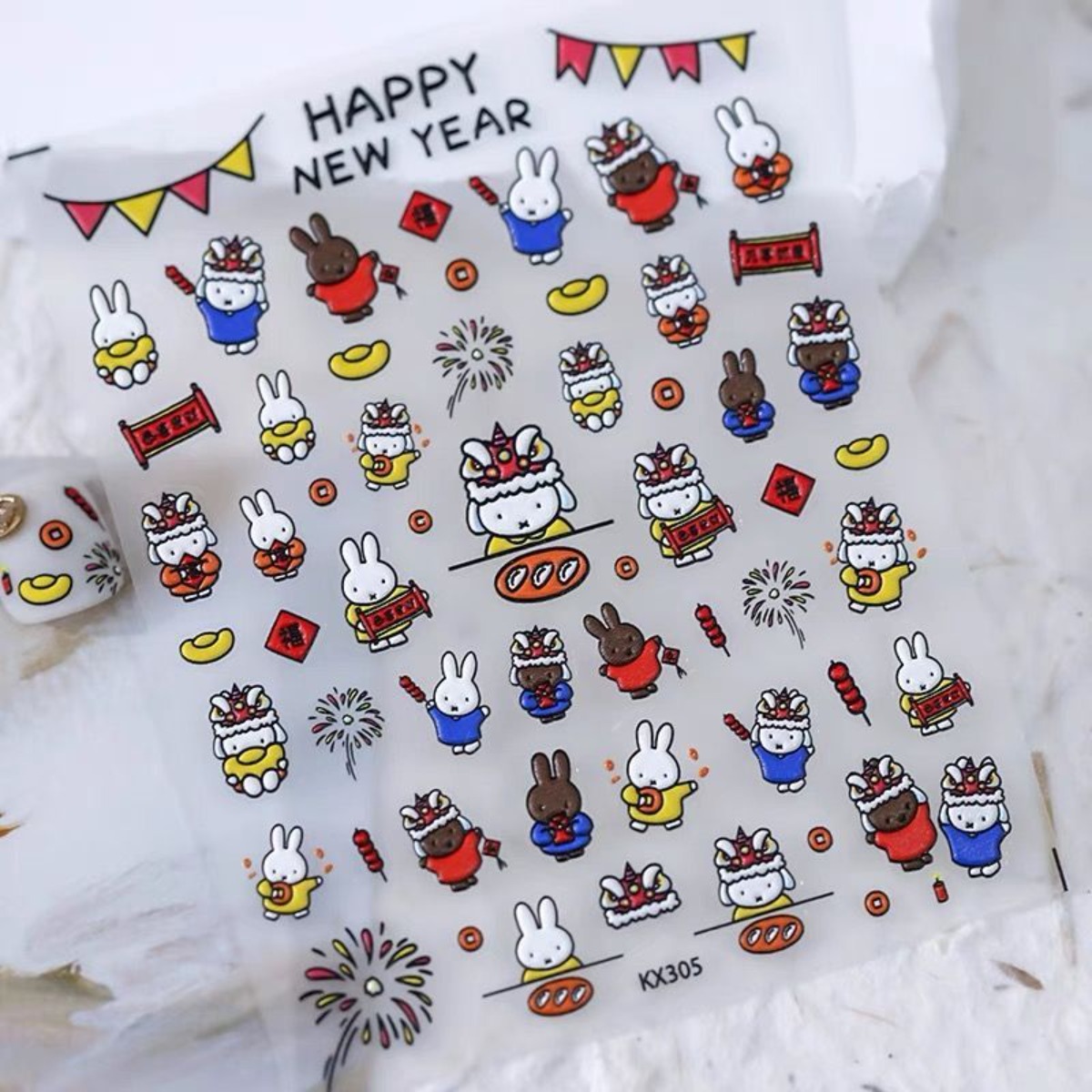 Kawaii Miffy Rabbit Stickers C - Fire Tablet Accessories ulasan dan harga