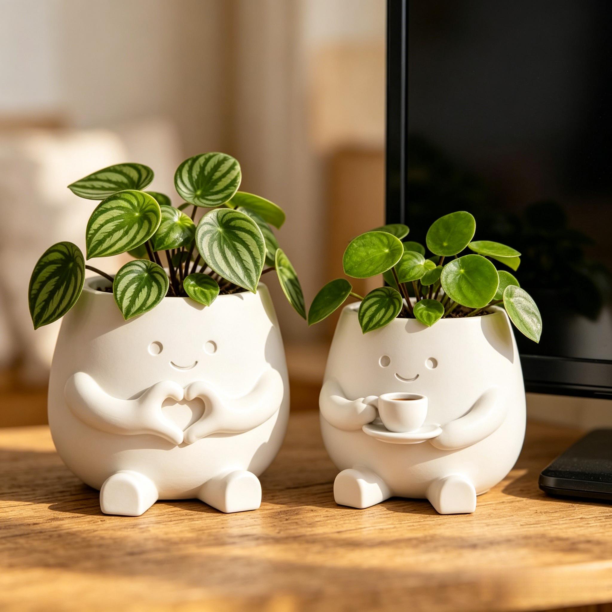 2Pcs Flower Pots, Suitable for - Tablet Reading Accessories ulasan dan harga