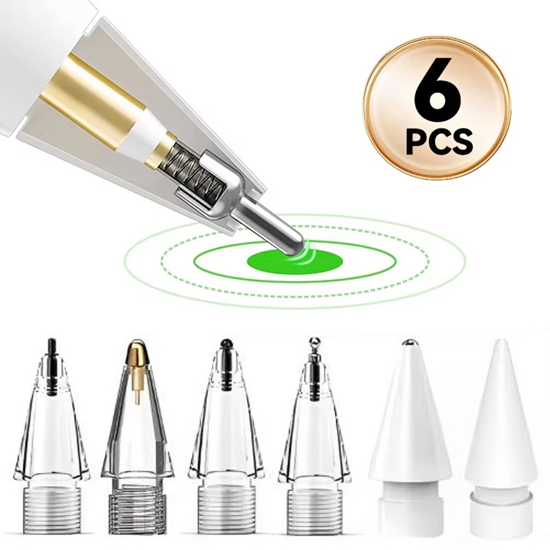 6 Pcs Replacement Pencil Tips  - Tablet Stylus Accessories ulasan dan harga