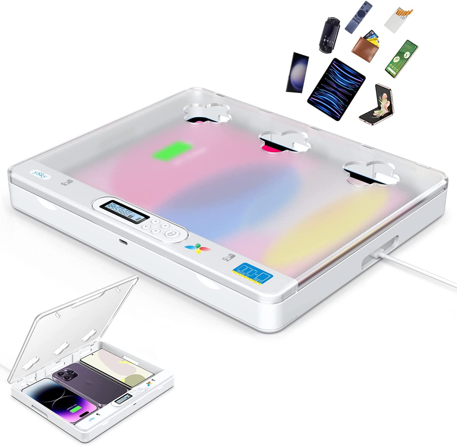 Timer Lock Box for iPad IPhone - Toddler Tablet Accessories ulasan dan harga