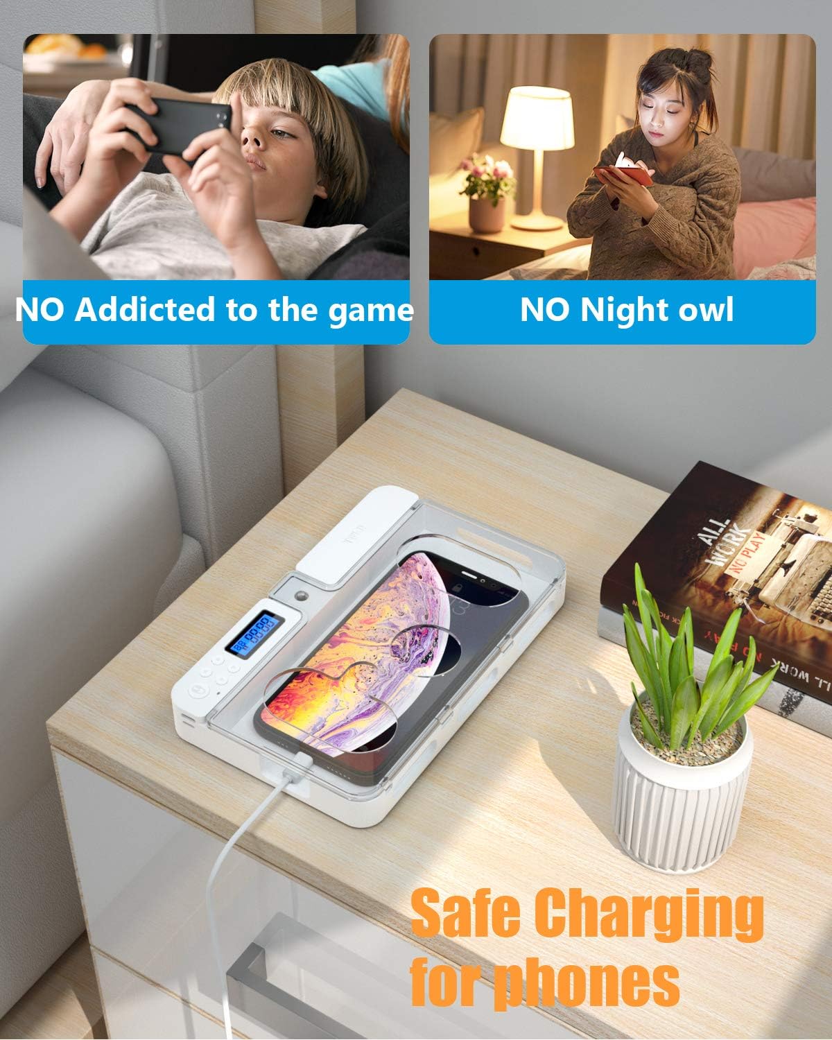 Timer Lock Box for iPad IPhone - Toddler Tablet Accessories ulasan dan harga