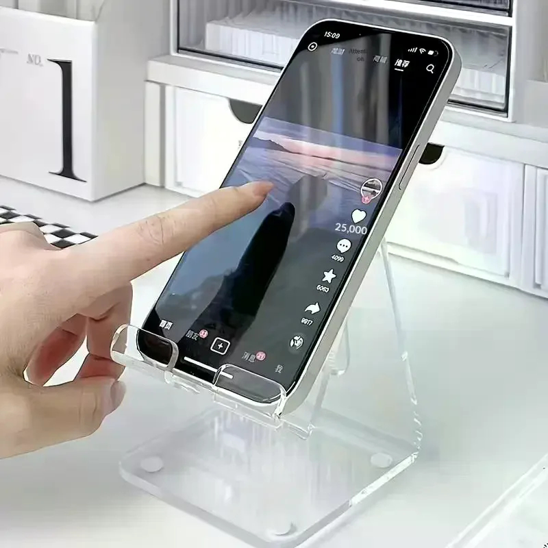 Transparent Acrylic Phone Stan - Tablet Accessory ulasan dan harga