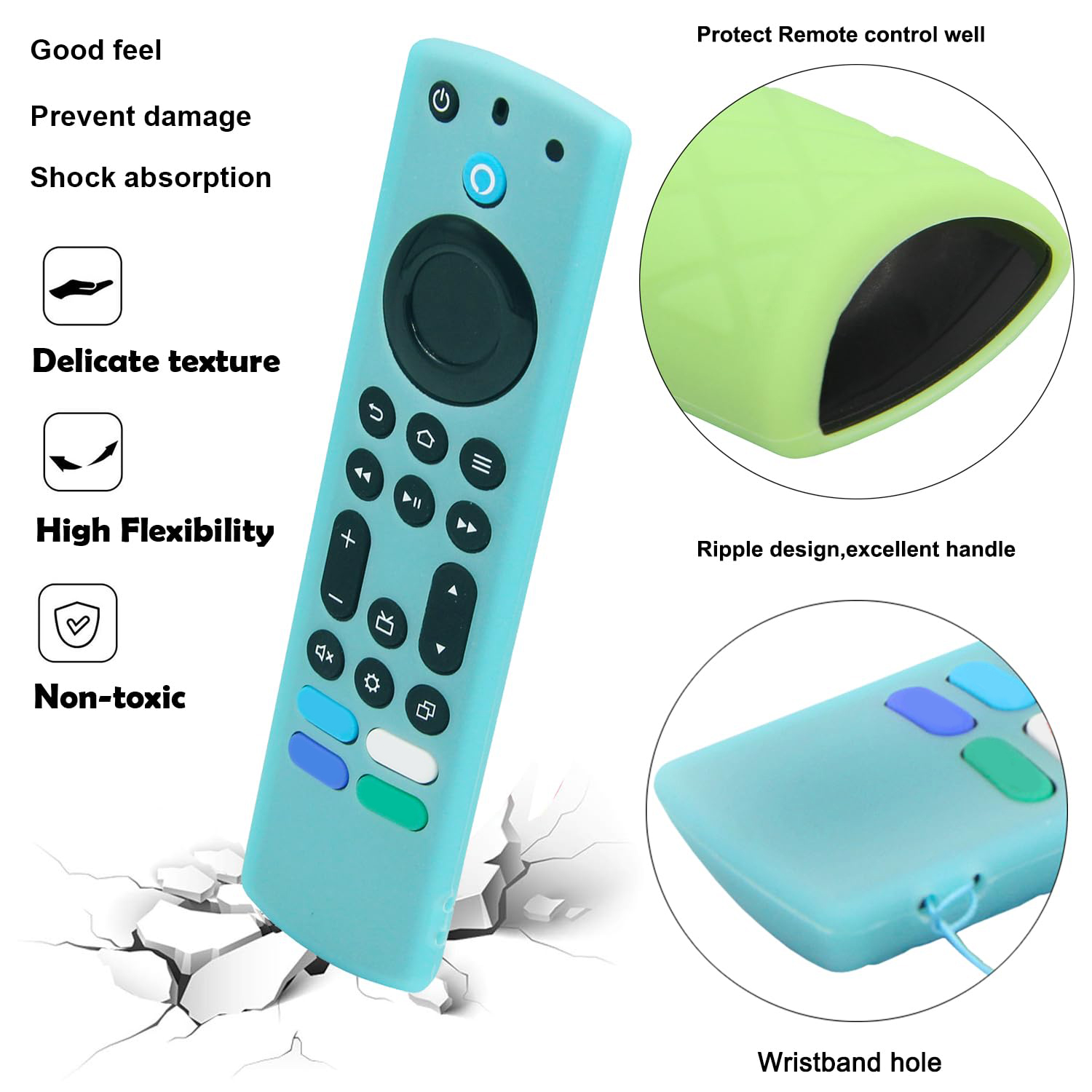 2Pcs Glow in The Dark Silicone - Fire Tablet Accessories ulasan dan harga