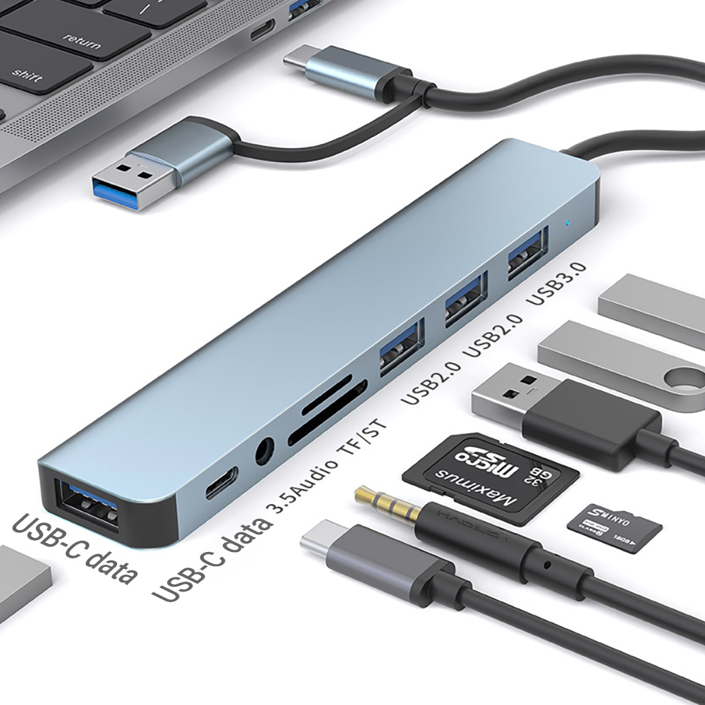 9-in-1 Dual Head USB Docking S - Tablet Accessories For Students ulasan dan harga