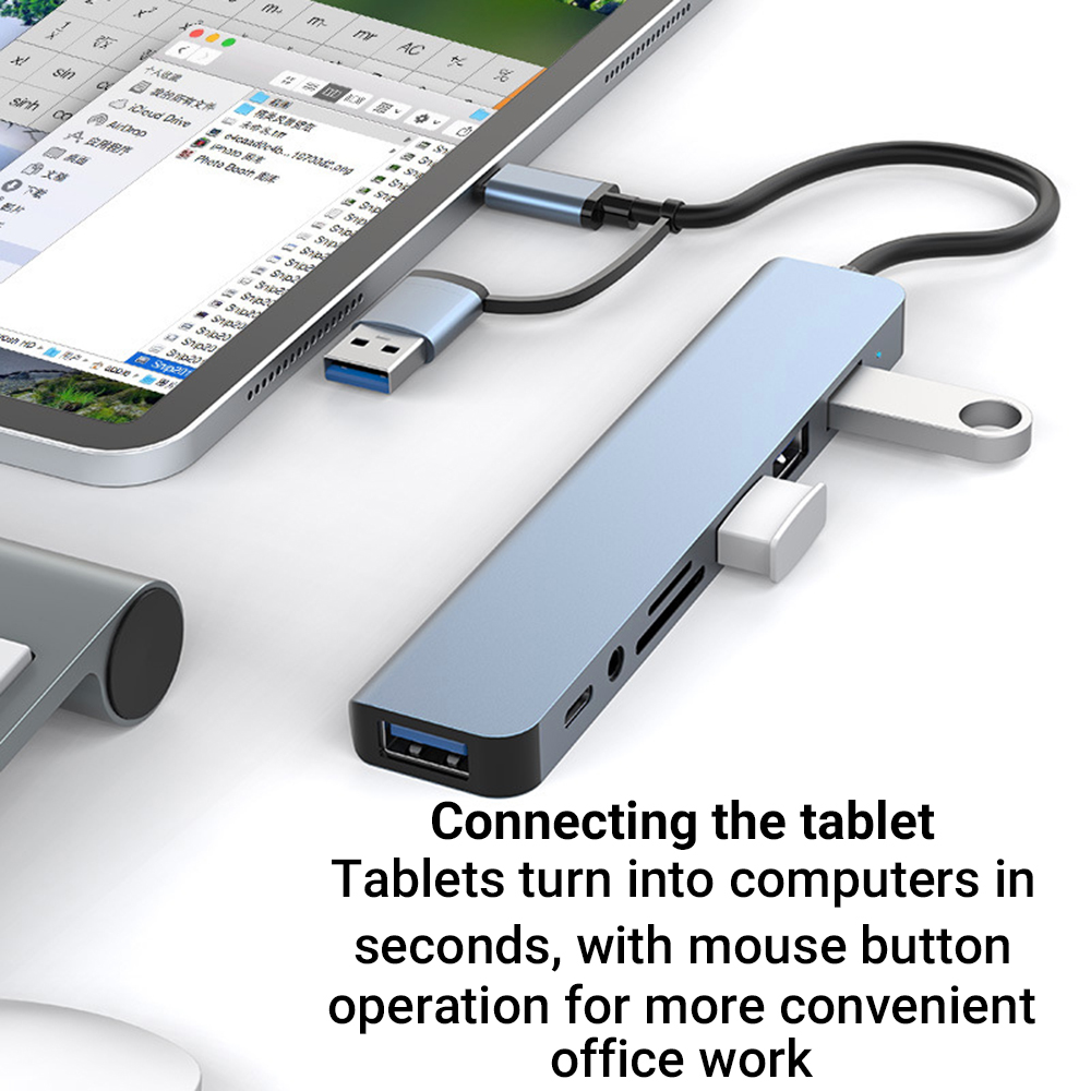 9-in-1 Dual Head USB Docking S - Tablet Accessories For Students ulasan dan harga